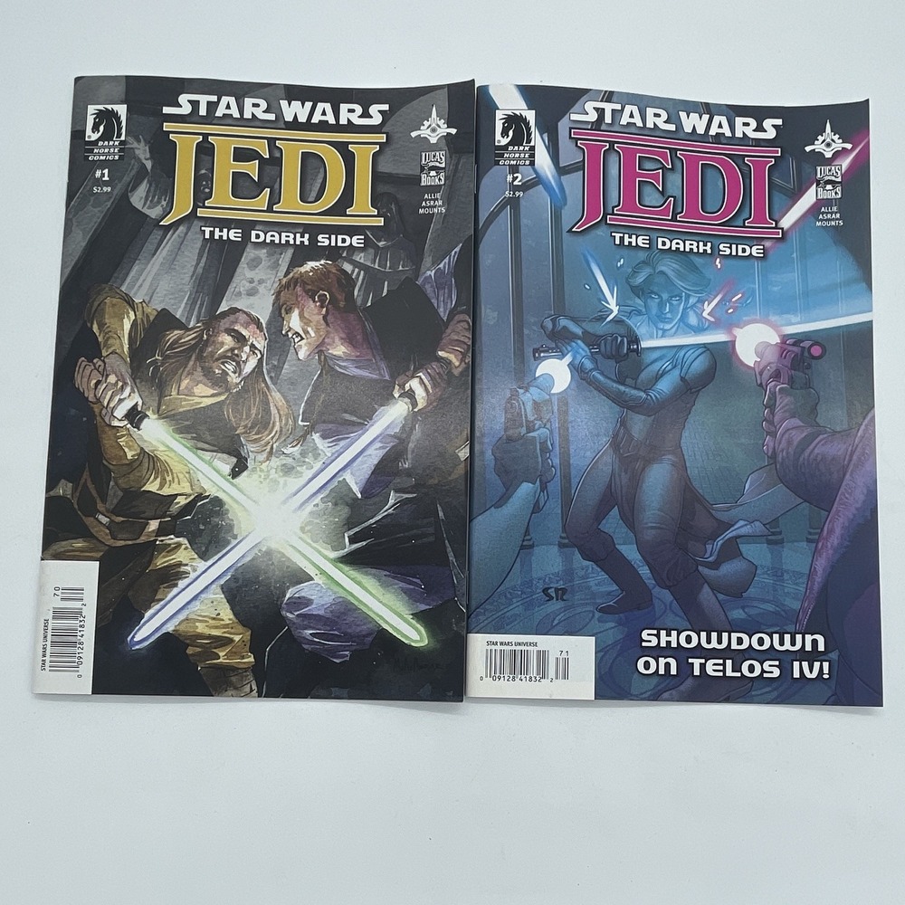 Star Wars Jedi The Dark Side #1-2 NEWSSTAND Dark Horse 2011 Comic Lot